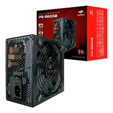 Fonte Atx Pc Gamer 600w Reais 80plus Bronze Pfc Ativo Bivolt Cor Preto 115230v