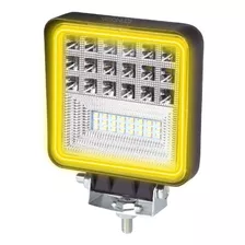 Neblinero Bicolor Led Luz Blanca Halo Amarillo Faro Cuadrado