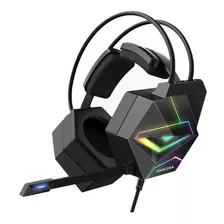 Audífonos Gamer Onikuma X20 Negro Con Luz Rgb Led Ps4 Xbox