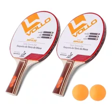 Kit 2 Raquete Tenis De Mesa Ping Pong Profissional Ittf 3*