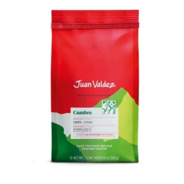 Cafe Juan Valdez Premium Cumbre Molido 250 G 100% Colombia