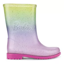 Bota Galocha Infantil Grendene Barbie Colorful