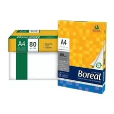 Kit 10 Resmas Boreal A4 80gr 21x29,7 Papel Blanco Alcalino