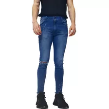 Pantalón Jeans Luxo Colbie Proceso F3 Ultra Skinny Hombre