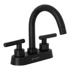 Llave Mezcladora Para Lavabo Manerales De Palanca Negro Mate