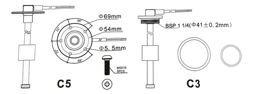 Sensor De Nivel Boat Rv 240-33 Ohmios Para Coche Y Camin, C Foto 3