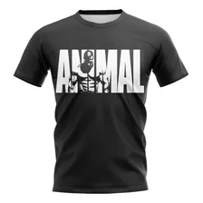 Camiseta Camisa Blusa Universal Animal Preta Treino Academia