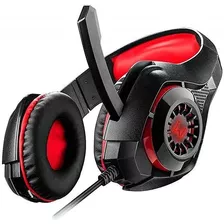 Headset Gamer Rama P3+usb Stereo Adaptador P2 Led Vermelho W