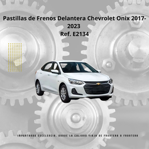 Pastillas De Frenos Delanteras Para Chevrolet Onix 2017-2023 Foto 5