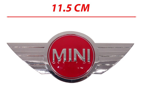 Logo Emblema De Capot Rojo Compatible Con Mini Cooper Foto 3