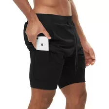 Short Deportivo Para Hombre Con Licra Gym Fitness Insane 