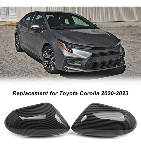 Tapas De Espejo Retrovisor 2pcs Carbono Para Toyota Corolla Foto 3