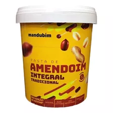 Pasta De Amendoim Integral Mandubim 450g 3 Unidades
