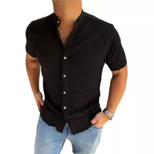 Camisa Cuello Mao | Neru | Chino Para Hombre | Algodon Lino