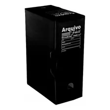 Arquivo Morto 35x25x13cm Polionda Economico Preto