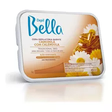 Cera Depilatória Camomila Com Calêndula Depil Bella 1kg