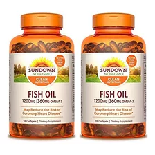 Aceite De Pescado Sundown Extra Fuerte 1200 Mg, 100 Unidades