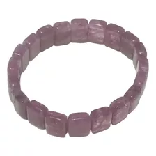 Pulsera De Jade Natural Grado A Color Púrpura Lavanda.