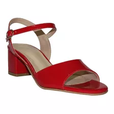 Sandalias Tacon Vestir Leon Mujer Charol 3202