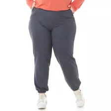 Calça Jogger Moletom Feminina Plus Size Numeração G1-g2-g3 