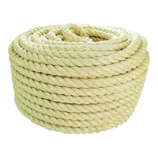 Corda Naval Sisal 32mm 50mts Exercício, Artesanato Decoração