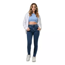 Calça Jeans Skinny Detalhe Na Barra