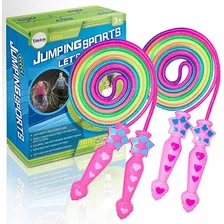 Juego De 2 Cuerdas Para Saltar Y Saltar Para Niños Y Niñas,