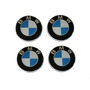 4 Tapas Centro De Rin Bmw 68mm , Todos Los Tipos, Negro