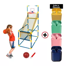 Set De Basketball Con Pelota E Inflador + Auri Inalámbricos