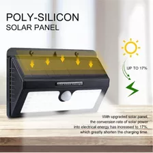 Lampara Solar 55 Leds Detector De Movimiento Con Panel Solar