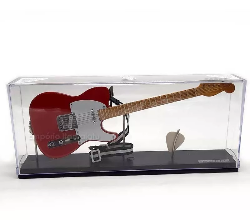 Miniatura Guitarra Telecaster 1:4 (estojo Cristal) Vm
