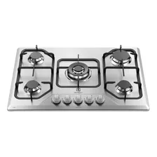 Encimera Empotrable Electrolux 5 Quemadores Etgz30t0epui Color Plateado Tipo De Conexión Multigas