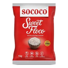 Coco Ralado Em Flocos Úmido E Adoçado 1kg Sococo