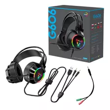 Diadema Gamer Rgb Con Micrófono Sonido Envolvente