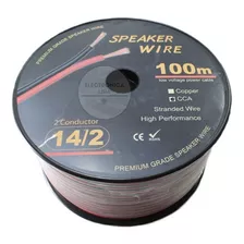 Cable Paralelo Rojo-negro 2x14 Awg - 100 Metros