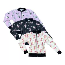 Combo 3 Casacos Bomber Feminino Infantil Preço Top Novidade