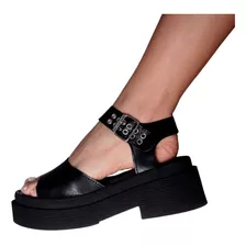 Sandalias Afrika Katex Plataforma Sintetico Mujer Verano 