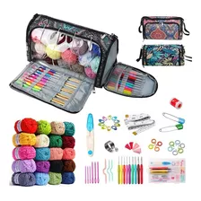 Kit Para Tejer Y Kit De Agujase Hilo Crochet Kit Tejer 70pcs