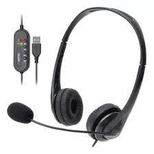 Movo Hsm-1 Usb Headset Con Micrófono - Universalmente Compat