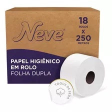 Papel Higiênico Rolo F/dupla Neve 250m 18 Unidades