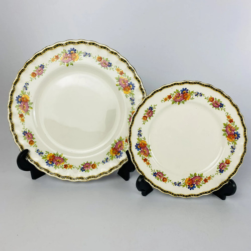Jogo Jantar Grindley Versailles Inglês 18 Peças Vintage Branco Florido 3