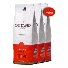 Kit Com 3un Café Em Grão Clássico Octavio 500g
