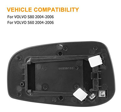 Espejo Retrovisor Compatible Con Volvo S60, V70 (2001-2006)  Foto 2