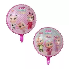 10 Globos Metalicos De Bebes Llorones Popotes/campana 