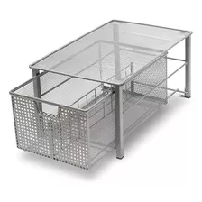 Organizador De Cesta De Malla Decobros, Plateado (grande - 1