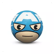 Bola De Basquete Marvel Infantil Capitão América Tamanho 3 Cor Azul