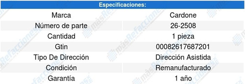 Cremallera Direccion Hidraulica Volvo V70 2005 Cardone Foto 5