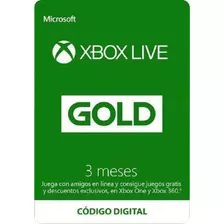 Xbox Live Gold 3 Meses [ Codigo Digital México ]