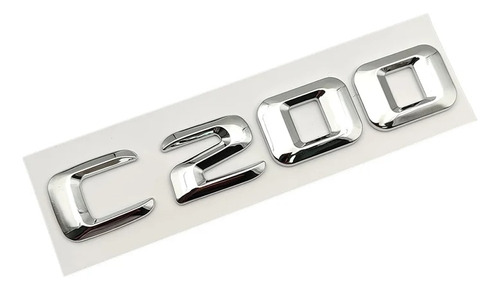 Letras Cromadas Insignia C180 4matic For Mercedes-benz W205 Foto 5