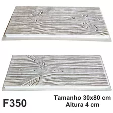 2 Formas 3d Piso Pisante Madeira Abs 2 Cm 30x80 F350 Jardim